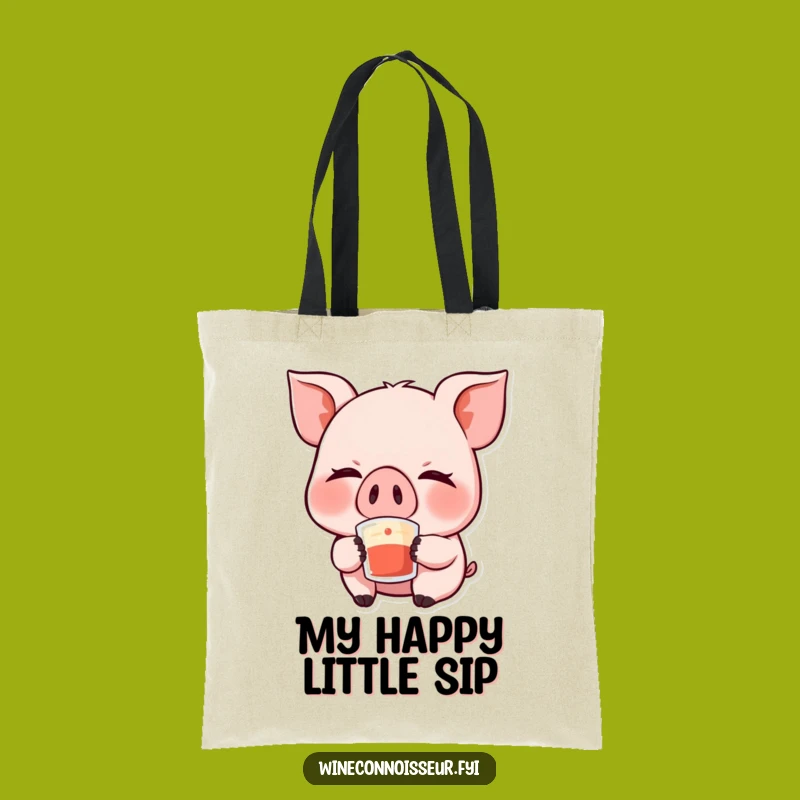 Funny Kawaii Pig Tote Bag - Carry Your Laughs and Essentials in Style